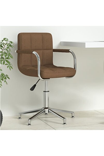 Concept Scaun de birou pivotant, maro, material textil