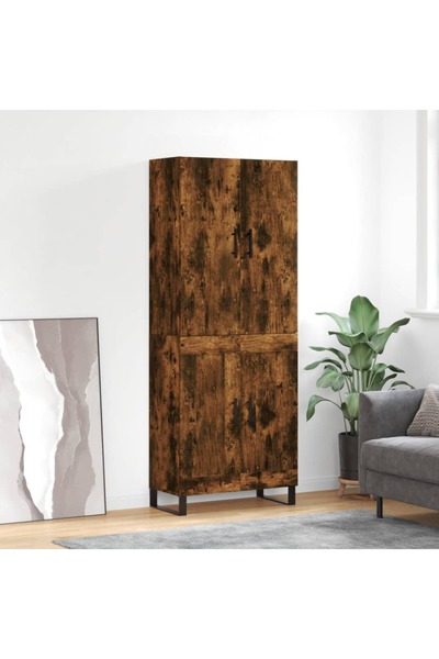 Concept Dulap înalt, stejar fumuriu, 69,5x34x180, lemn compozit