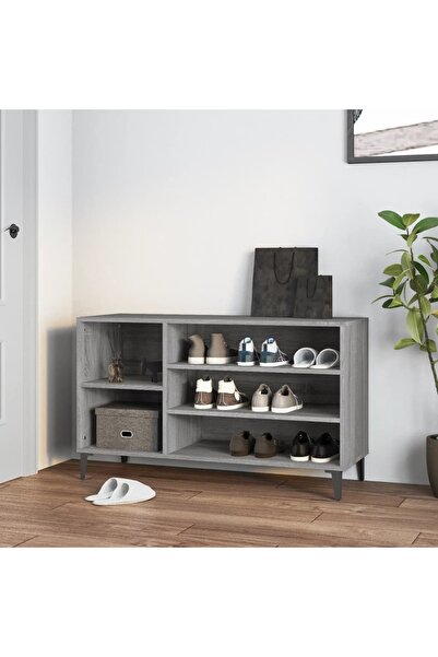 Concept Pantofar, gri sonoma, 102x36x60 cm, lemn prelucrat