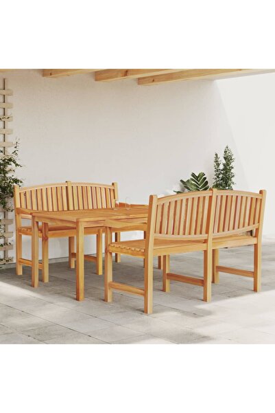Concept Set mobilier pentru grădină, 3 piese, lemn masiv de tec