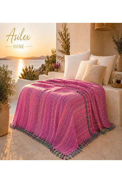 Asilex Home Collection Double Woven Pique Blanket 200X250 cm Cotton Lightweig...