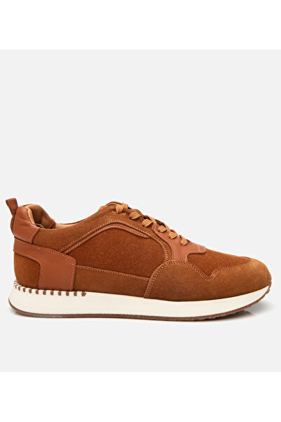 Hotiç Men's Suede Leather Tan Sports Shoes