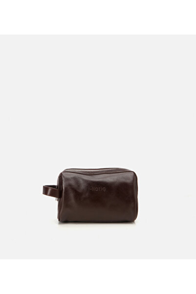 Hotiç Men's Leather Brown Handbag