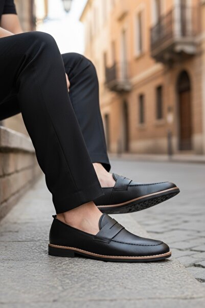dehaine Mocasini Pentru Barbati, Casual, Din Piele Vegana, 12220, Negru