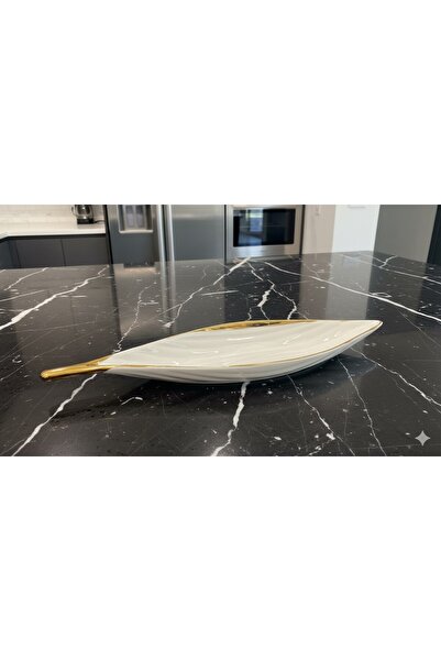 Sembol Goldies Kayik Serving Plate 40X10 cm