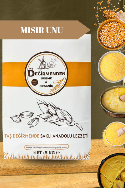 Taş Değirmenden Organik Mısır Unu - 5 Kilo