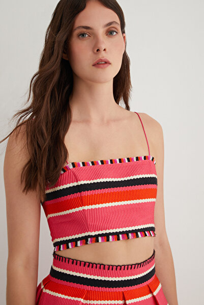 GİZİA Püskül Detaylı Askılı Crop Top