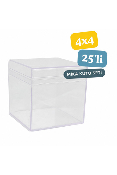 Alze Kimya Hobi Mika Pleksi Kutu 4x4 20 Adet Mum Ve Taş Tozu Çalışmalarınızı ...