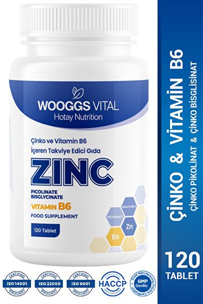Hotay Nutrition Wooggs Vital مكمل غذائي يحتوي على الزنك (بيكولينات + بيسجليسي...