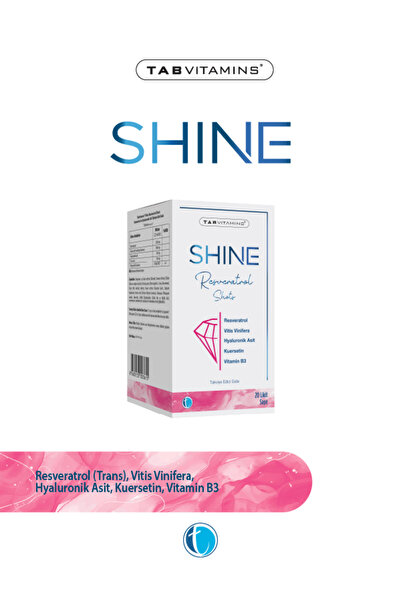 Tabvitamins Shine Resveratrol Shot Orman Meyveleri Aromalı 20 x 25 ml Likit Şase