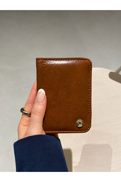 dericom Women's Mini Tan Wallet with Snap Fastener Card Holder – Small Wallet...