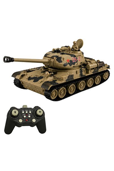 giffy Oyuncak Uzaktan Kumandalı Tank IS-2 Model Sovyet Tankı Sesli Led Işıklı...