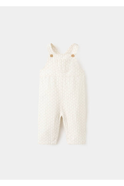 MANGO Baby Çizgili denim tulum