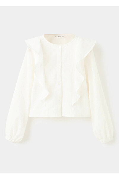 MANGO Kids Volanlı lureks bluz