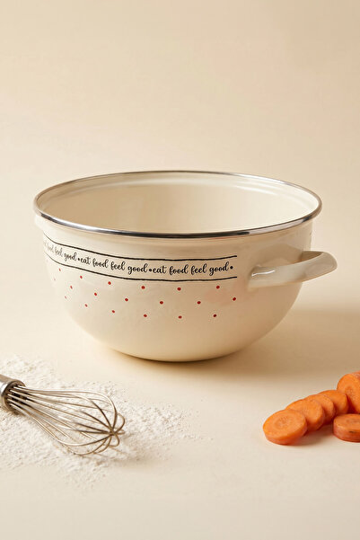 ACAR Feel Good Enamel Mixing Bowl with Grater - 24 cm