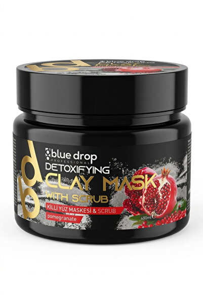 BLUE DROP Mască detoxifiantă cu argilă și exfoliant cu rodie 480 ml