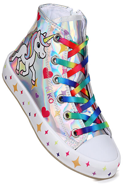 Kiko Kids Pantofi sport pentru fete cu fermoar Pames Unicorn