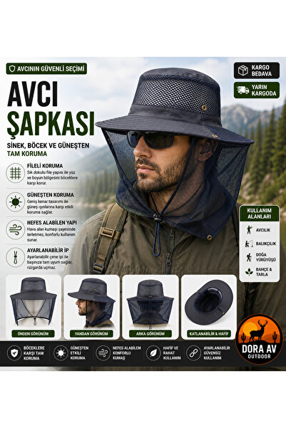PROHUNTER FİLELİ ENSE KORUMALI ÖZEL FOTER ŞAPKA