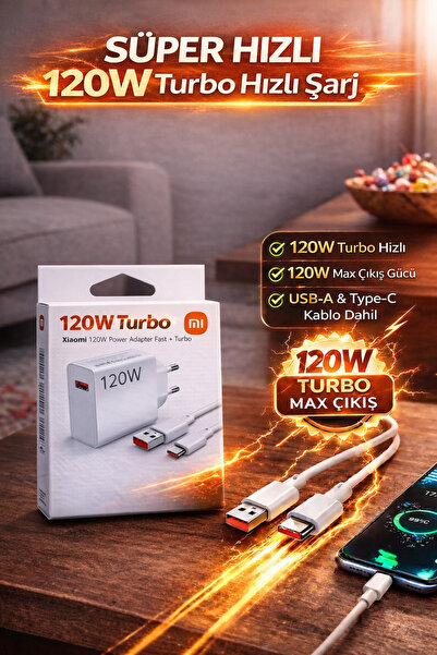 Genel Markalar Xiaomi 120 Watt Şarj Aleti Typec Tüm Modellere Uyumlu Ürün Gar...