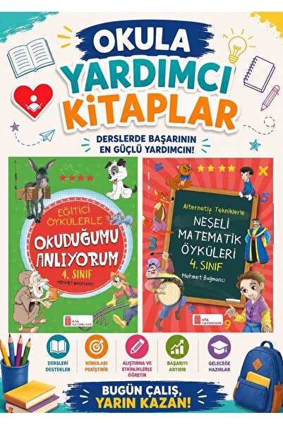 Ata Yayıncılık أتا فئة 4. أفهم قراءتي بالقصص التعليمية المساعدة في المدرسة - ...