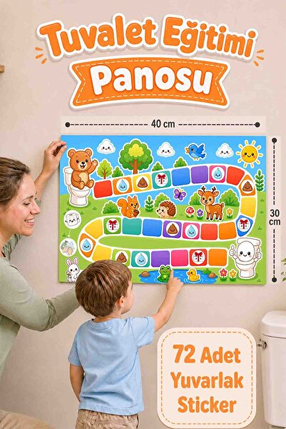 Fun and Educational Potty Training Sticker Board - Cute Sticker