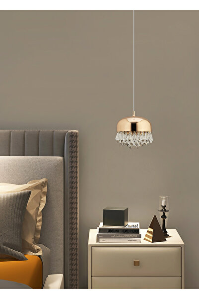 Apliqa GEMMA GOLD 7 WATT TEKLİ LED SARKIT AVİZE
