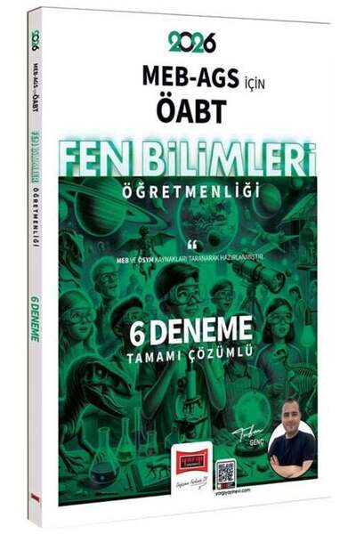 Anla Kazan Yayınları Yargı 2026 ÖABT MEB-AGS Fen Bilimleri Öğretmenliği 6 Den...