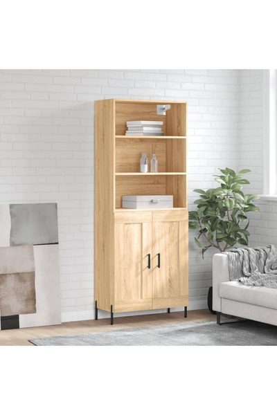 Concept Dulap înalt, stejar sonoma, 69,5x34x180 cm, lemn compozit
