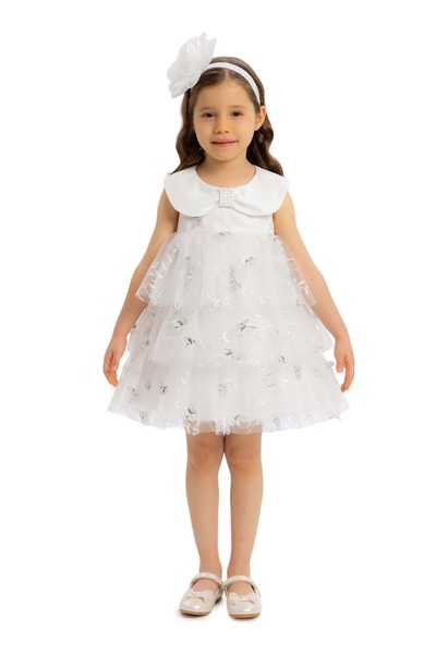 Pamina Baby Girl Dress WHITE