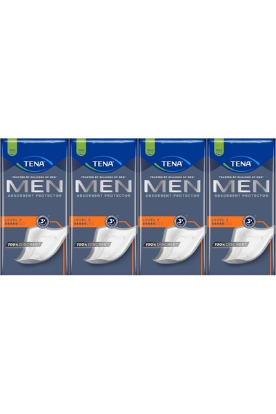 TENA Men Absorbent Protection Level 3 Men's Bladder Pad 64 Pieces