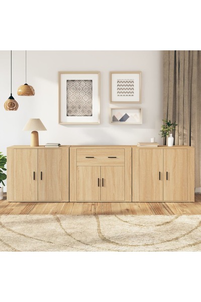 Concept Servante, 3 piese, stejar sonoma, lemn prelucrat