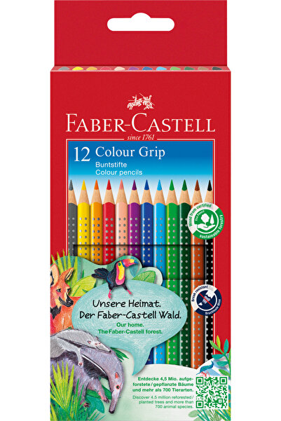 Faber Castell Creioane colorate Faber-Castell Grip 2001 cu 12 culori