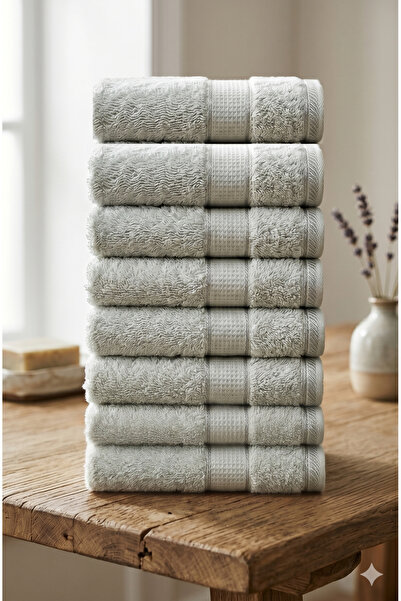 Özdilek Colorist 50X90 cm Hand-Face Towel Set of 8