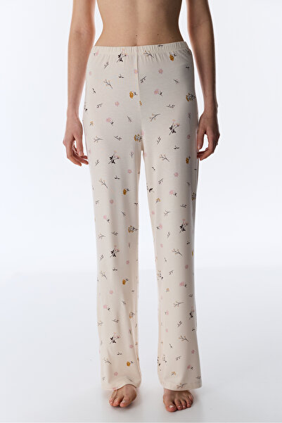 Penti Bej Margot Desenli Pantolon Pijama Altı
