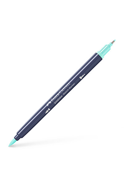 Faber Castell Marker pentru schițe cu 2 vârfuri, Albastru acvatic 240, GOLDFA...