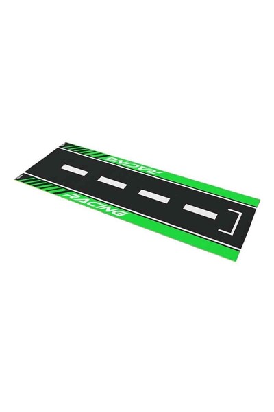 Genel Markalar Universal Yeşil Desenli 80 X 220 Cm Kaydırmaz Motosiklet Halısı