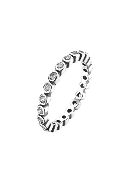 Lisa&Co. Inel Argint White Garland 52 mm / Argint placat cu rodiu / Zircon alb