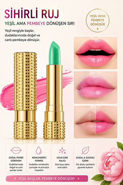 SETBEAUTY Sihirli Ruj Renk Değiştiren 24 Saat Kalıcı Ruj