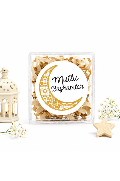 repro design Autocolant Adeziv Happy Holidays 4 Cm 24 Bucăți, Etichetă Pachet...