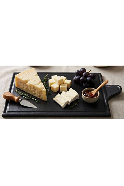 Porland Black Cheese Plate 30X18Cm