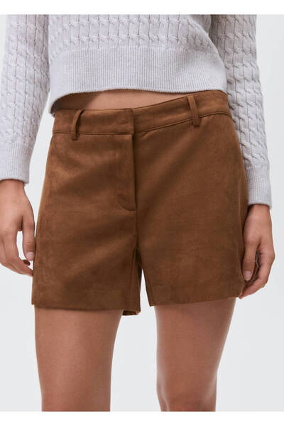 Mango Teen Süet görünümlü şort