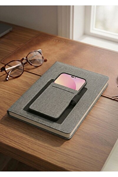 Mr.Notebook Kişiye Özel İsim Yazılı Füme Telefon Kılıflı ve Kartlıklı Çizgili...