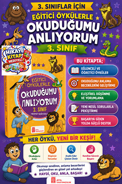 Ata Yayıncılık Ata 3.sınıf Okuduğumu Anlıyorum