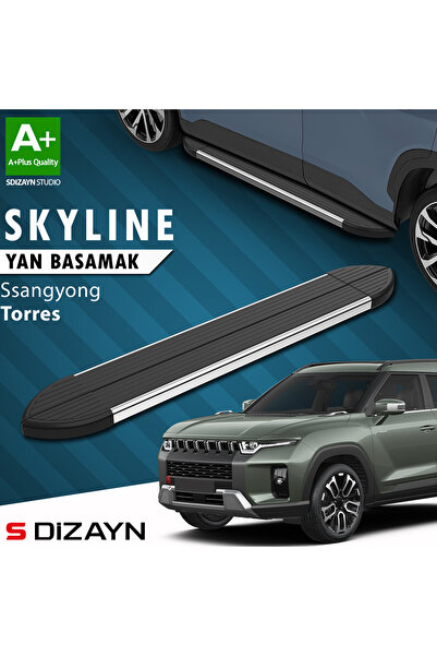 S Dizayn Ssangyong Torres Skyline Krom Yan Basamak 183 Cm 2023 Üzeri A+ Kalit...