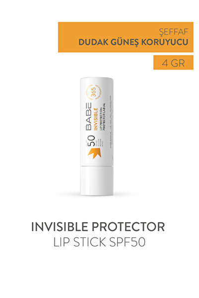 Babe Laboratorios Invisible Protector Lip Stick Spf50+ 4Gr - Nourishing Lip S...