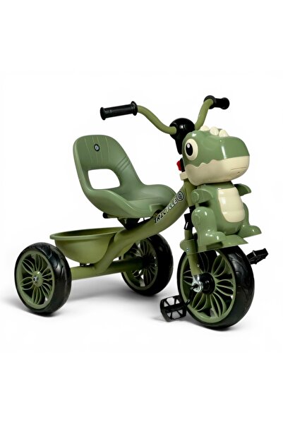 ALBADER Kids Tricycle with Music and Lights, Three Wheel Ride On Bike, High B...