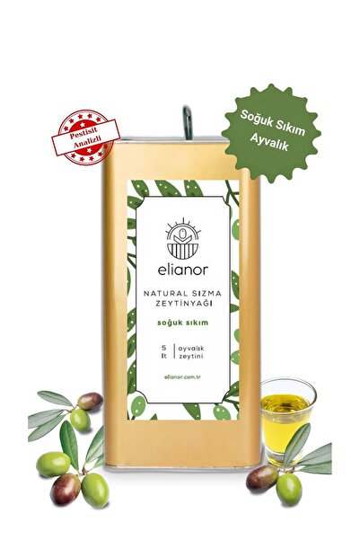 Elianor Soğuk Sıkım Natürel Sızma Zeytinyağı 5 Lt