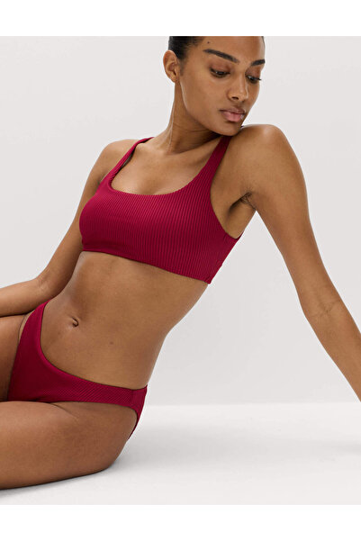 Marks & Spencer Dokulu Scoop Yaka Bikini Üstü