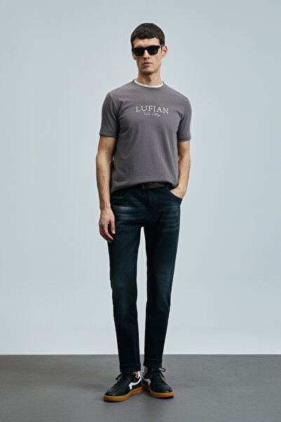 Lufian Ανδρικό παντελόνι Ivan Smart Jean Regular Fit Anthracite