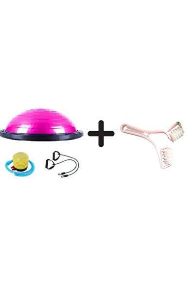 Genel Markalar Uluslararası Standart Ebatlarda 60 cm çap Bosu Ball + Çift Sil...